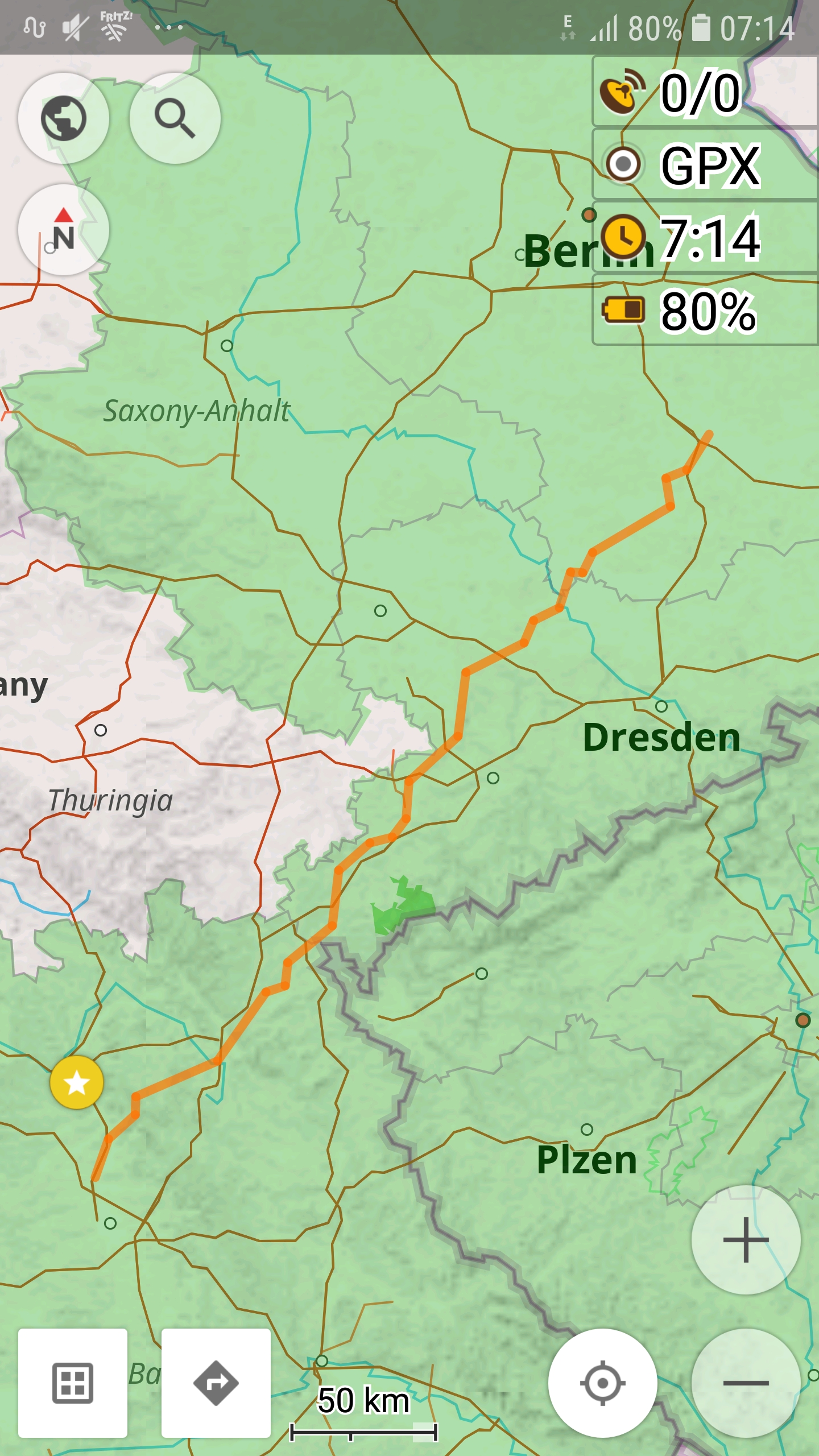 Radstrecke zum Spreewald